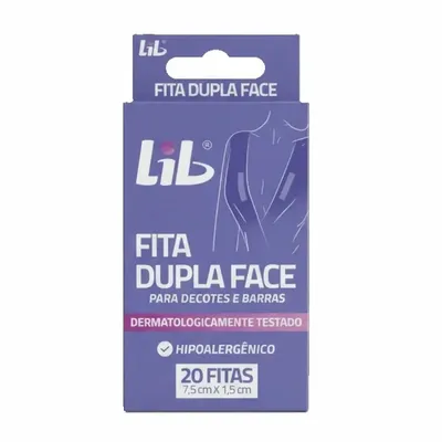 Fita Lib Dupla Face Para Decotes E Barras Com 20 Unidades preço